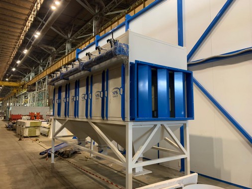 Дробеструйная камера для ж/д транспорта SPK-12.6.6, г. В. Пышма (Свердловская обл.) Дробеструйная камера для ж/д транспорта SPK GROUP