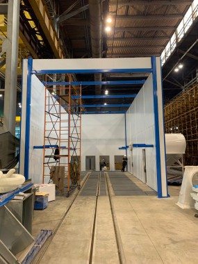 Дробеструйная камера для ж/д транспорта SPK-12.6.6, г. В. Пышма (Свердловская обл.) Дробеструйная камера для ж/д транспорта SPK GROUP