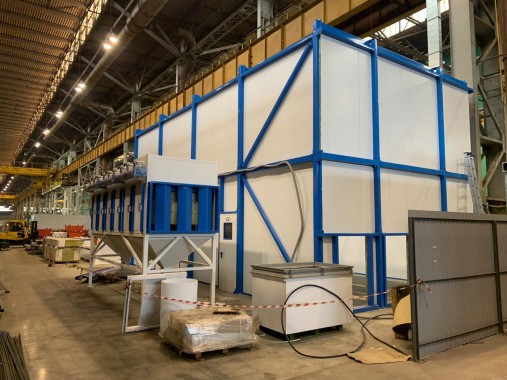 Дробеструйная камера для ж/д транспорта SPK-12.6.6, г. В. Пышма (Свердловская обл.) Дробеструйная камера для ж/д транспорта SPK GROUP