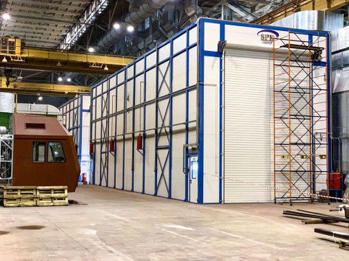 Камера покраски и сушки для деталей электровозов SPK-P 22.6.7, Свердловская область Покрасочная камера SPK GROUP для деталей жд