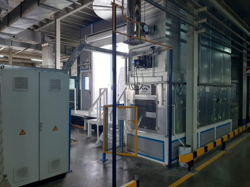 Линия окраски кабин грузовых автомобилей SPK Окрасочно-сушильная камера для кабин грузовых автомобилей SPK GROUP