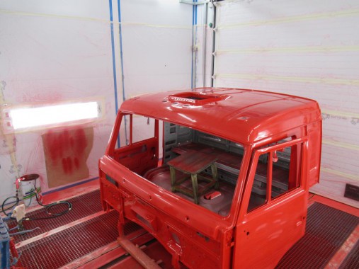 Линия окраски кабин грузовых автомобилей SPK Камера окраски для кабин грузовых автомобилей SPK GROUP