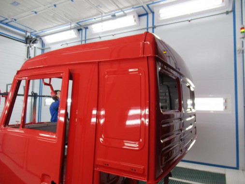 Линия окраски кабин грузовых автомобилей SPK Камера окраски для кабин грузовых автомобилей SPK GROUP