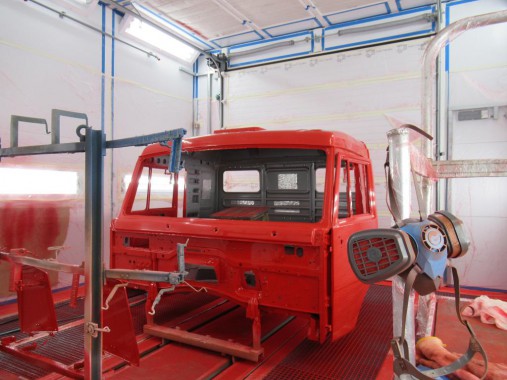 Линия окраски кабин грузовых автомобилей SPK Камера окраски для кабин грузовых автомобилей SPK GROUP