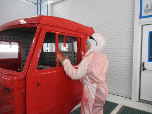 Линия окраски кабин грузовых автомобилей SPK Камера окраски для кабин грузовых автомобилей SPK GROUP