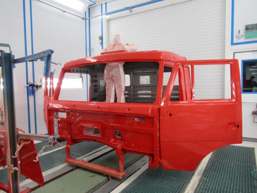 Линия окраски кабин грузовых автомобилей SPK Камера окраски для кабин грузовых автомобилей SPK GROUP