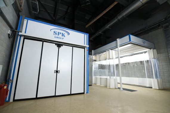 Окрасочно-сушильная камера для легковой коммерческой техники SPK-8.4.4 Фото камеры окраски SPK GROUP для легковой коммерческой техники