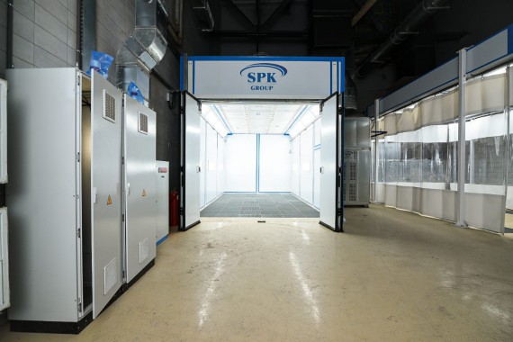 Окрасочно-сушильная камера для легковой коммерческой техники SPK-8.4.4 Камера окраски SPK GROUP для легковой коммерческой техники