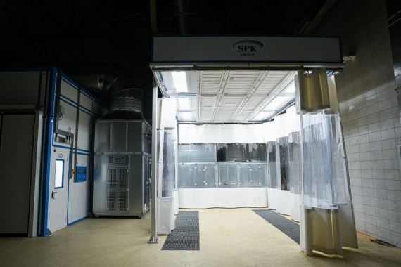 Окрасочно-сушильная камера для легковой коммерческой техники SPK-8.4.4 Камера окраски SPK GROUP для легковой коммерческой техники