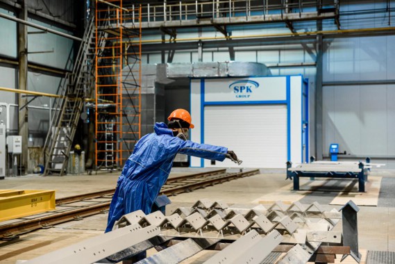 Комплекс подготовки поверхности и окраски для стальных металлоконструкций, Тверская обл.