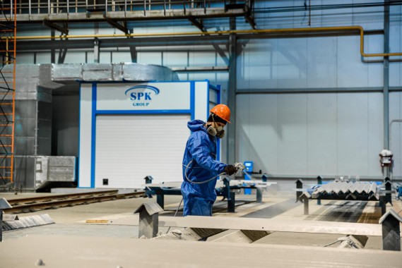 Комплекс подготовки поверхности и окраски для стальных металлоконструкций, Тверская обл.