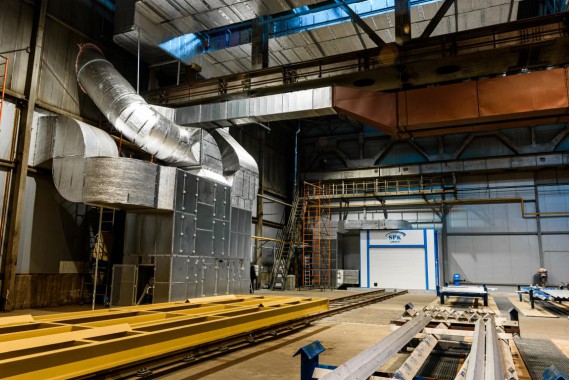 Комплекс подготовки поверхности и окраски для стальных металлоконструкций, Тверская обл.