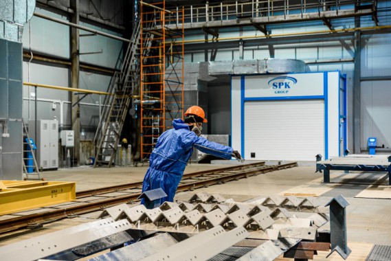 Комплекс подготовки поверхности и окраски для стальных металлоконструкций, Тверская обл.