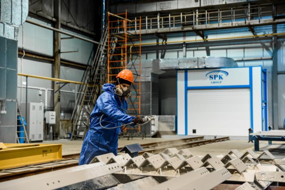 Комплекс подготовки поверхности и окраски для стальных металлоконструкций, Тверская обл.