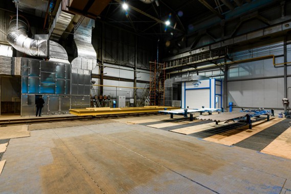 Комплекс подготовки поверхности и окраски для стальных металлоконструкций, Тверская обл.