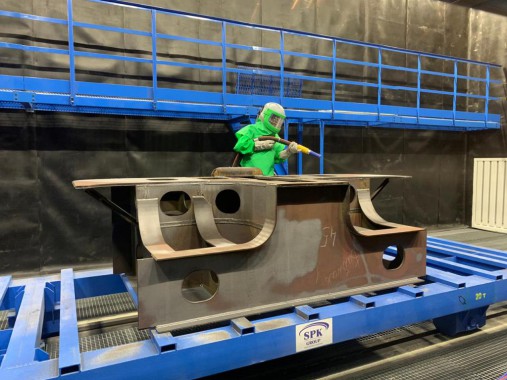 Дробеструйная камера для ж/д транспорта SPK-12.6.6, г. В. Пышма (Свердловская обл.) Дробеструйная камера для ж/д транспорта SPK GROUP