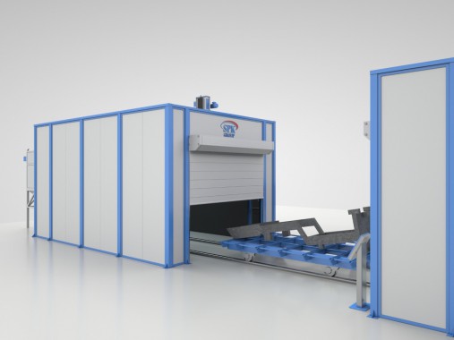 Линия SPK GROUP окраски рам тракторов