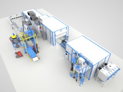 Линия SPK GROUP окраски рам тракторов