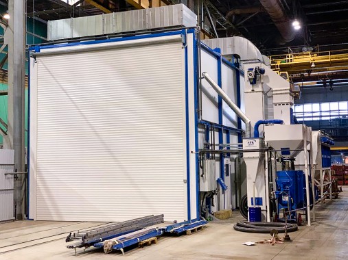 Дробеструйная камера для ж/д транспорта SPK-12.6.6, г. В. Пышма (Свердловская обл.) Дробеструйная камера для ж/д транспорта SPK GROUP