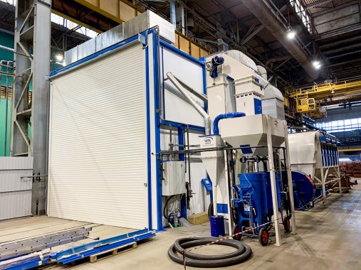 Дробеструйная камера для ж/д транспорта SPK-12.6.6, г. В. Пышма (Свердловская обл.) Дробеструйная камера для ж/д транспорта SPK GROUP