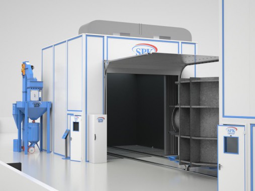 Комплекс оборудования SPK для подготовки и покраски судовых движителей Комплекс оборудования SPK GROUP для подготовки и покраски судовых движителей