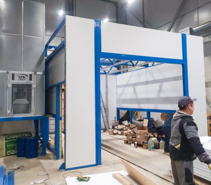 Дробеструйная камера SPK-T 7.5.4 и окрасочно-сушильная камера SPK 6.5.4, г. Москва Дробеструйная камера SPK-T 7.5.4 и окрасочно-сушильная камера SPK GROUP