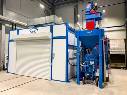 Дробеструйная камера SPK-T 7.5.4 и окрасочно-сушильная камера SPK 6.5.4, г. Москва Дробеструйная камера SPK-T 7.5.4 и окрасочно-сушильная камера SPK GROUP