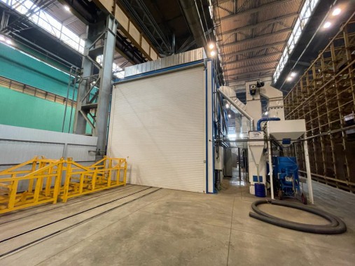 Дробеструйная камера для ж/д транспорта SPK-12.6.6, г. В. Пышма (Свердловская обл.) Дробеструйная камера для ж/д транспорта SPK GROUP