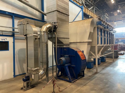 Дробеструйная камера для ж/д транспорта SPK-12.6.6, г. В. Пышма (Свердловская обл.) Дробеструйная камера для ж/д транспорта SPK GROUP