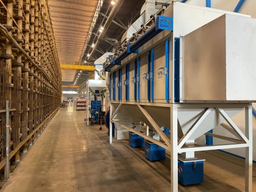 Дробеструйная камера для ж/д транспорта SPK-12.6.6, г. В. Пышма (Свердловская обл.) Дробеструйная камера для ж/д транспорта SPK GROUP