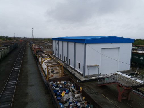 Уличная окрасочно-сушильная камера SPK-30.7.7, Свердловская обл. Камера уличной установки для окраски и сушки жд техники