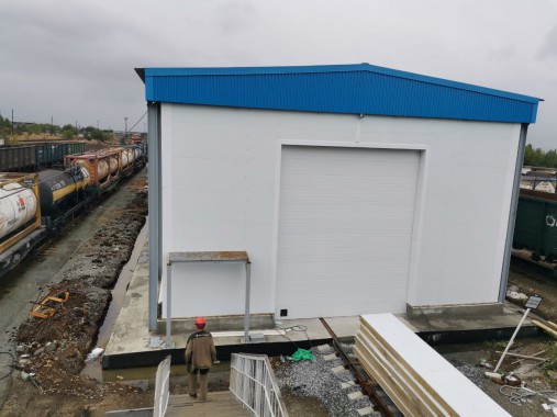 Уличная окрасочно-сушильная камера SPK-30.7.7, Свердловская обл. Фото камеры окраски SPK GROUP