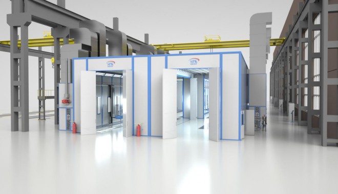 Комплекс подготовки, окраски и проверки герметичности вагонов SPK Комплекс подготовки, окраски и проверки герметичности вагонов SPK GROUP