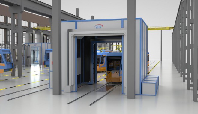 Комплекс подготовки, окраски и проверки герметичности вагонов SPK Комплекс подготовки, окраски и проверки герметичности вагонов SPK GROUP