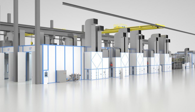 Комплекс подготовки, окраски и проверки герметичности вагонов SPK Комплекс подготовки, окраски и проверки герметичности вагонов SPK GROUP