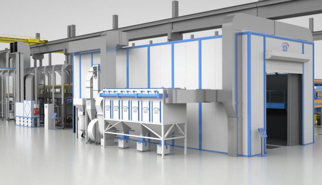 Комплекс подготовки, окраски и проверки герметичности вагонов SPK Комплекс подготовки, окраски и проверки герметичности вагонов SPK GROUP