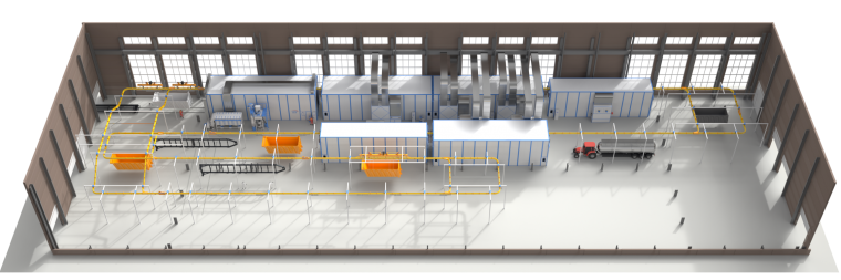 Линия подготовки, покраски для спецтехники SPK Линия подготовки, покраски для спецтехники SPK GROUP