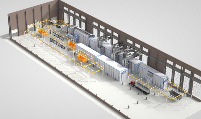 Линия подготовки, покраски для спецтехники SPK Линия подготовки, покраски для спецтехники SPK GROUP