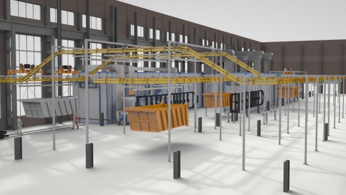 Линия подготовки, покраски для спецтехники SPK Линия подготовки, покраски для спецтехники SPK GROUP