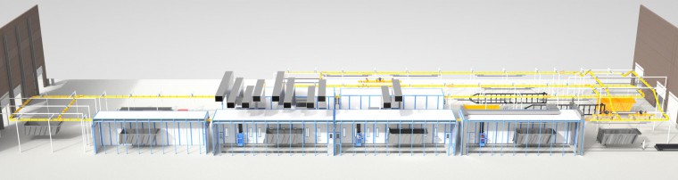 Линия подготовки, покраски для спецтехники SPK Линия подготовки, покраски для спецтехники SPK GROUP