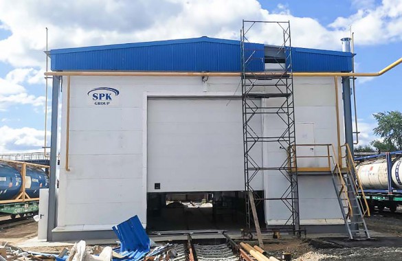 Уличная окрасочно-сушильная камера SPK-30.7.7, Свердловская обл. Камера уличного исполнения SPK GROUP