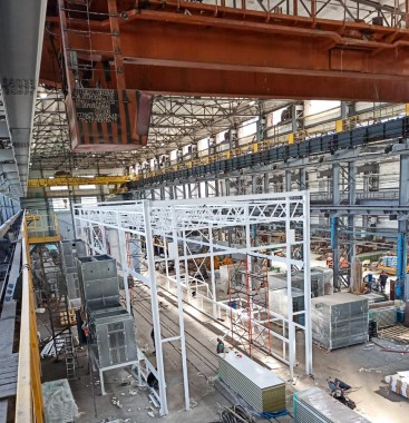 Окрасочно-сушильная камера для локомотивов SPK-P 22.6.5, г. Коломна Покрасочно-сушильная камера SPK GROUP для электровозов