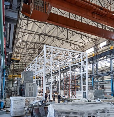 Окрасочно-сушильная камера для локомотивов SPK-P 22.6.5, г. Коломна Покрасочно-сушильная камера SPK GROUP для электровозов