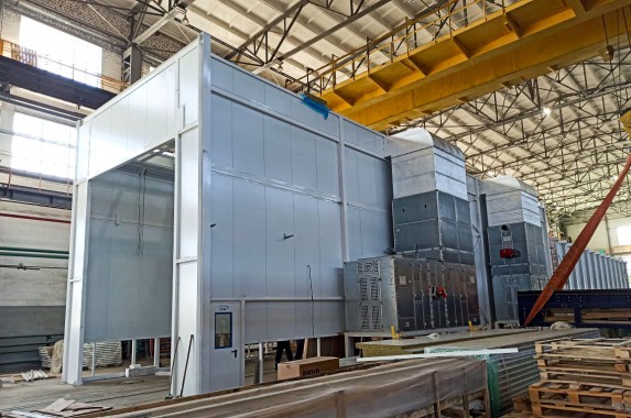 Окрасочно-сушильная камера для локомотивов SPK-P 22.6.5, г. Коломна Камера SPK GROUP для покраски и сушки жд