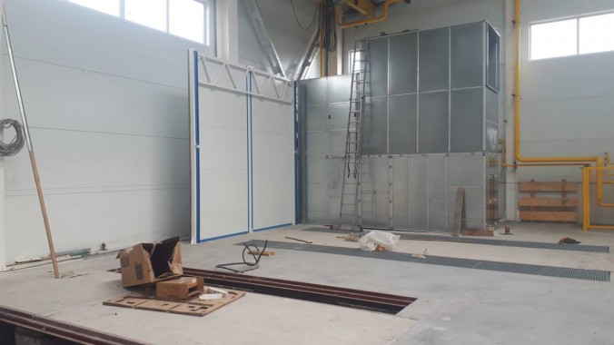 Комплекс из 2-х окрасочно-сушильных камер SPK-6.4.4 и SPK-8.4.4, г. Новосибирск