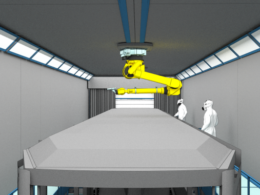 Комплекс подготовки и покраски для трамвайных вагонов SPK Подготовка и окраска трамвайных вагонов SPK GROUP