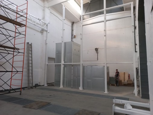 Покрасочно-сушильные камеры SPK-SCB-8.6.6 и SPK-SCB-8.5.5 для кузовов дорожной техники, г. Смоленск Покрасочно-сушильные камеры SPK GROUP для кузовов дорожной техники