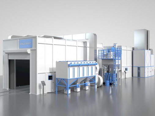 Комплекс дробеструйно-окрасочно-сушильный проходного типа SPK Комплекс дробеструйно-окрасочно-сушильный проходного типа SPK GROUP