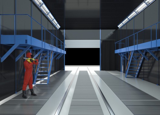 Дробеструйная камера для рам прицепов SPK P - 20.6.5 Дробеструйная камера для рам прицепов SPK GROUP