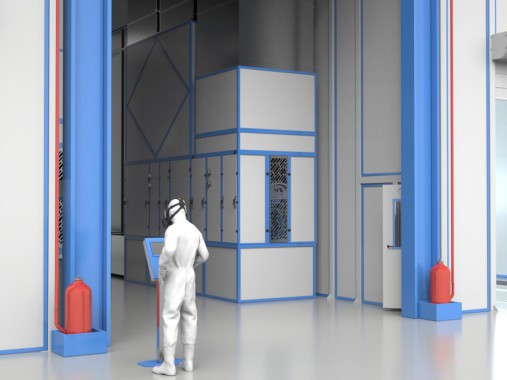 Две уличные окрасочно-сушильные камеры SPK для контейнеров Две уличные окрасочно-сушильные камеры SPK GROUP